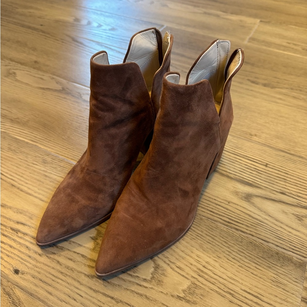 Vince Caputo Suede Ankle Boots
